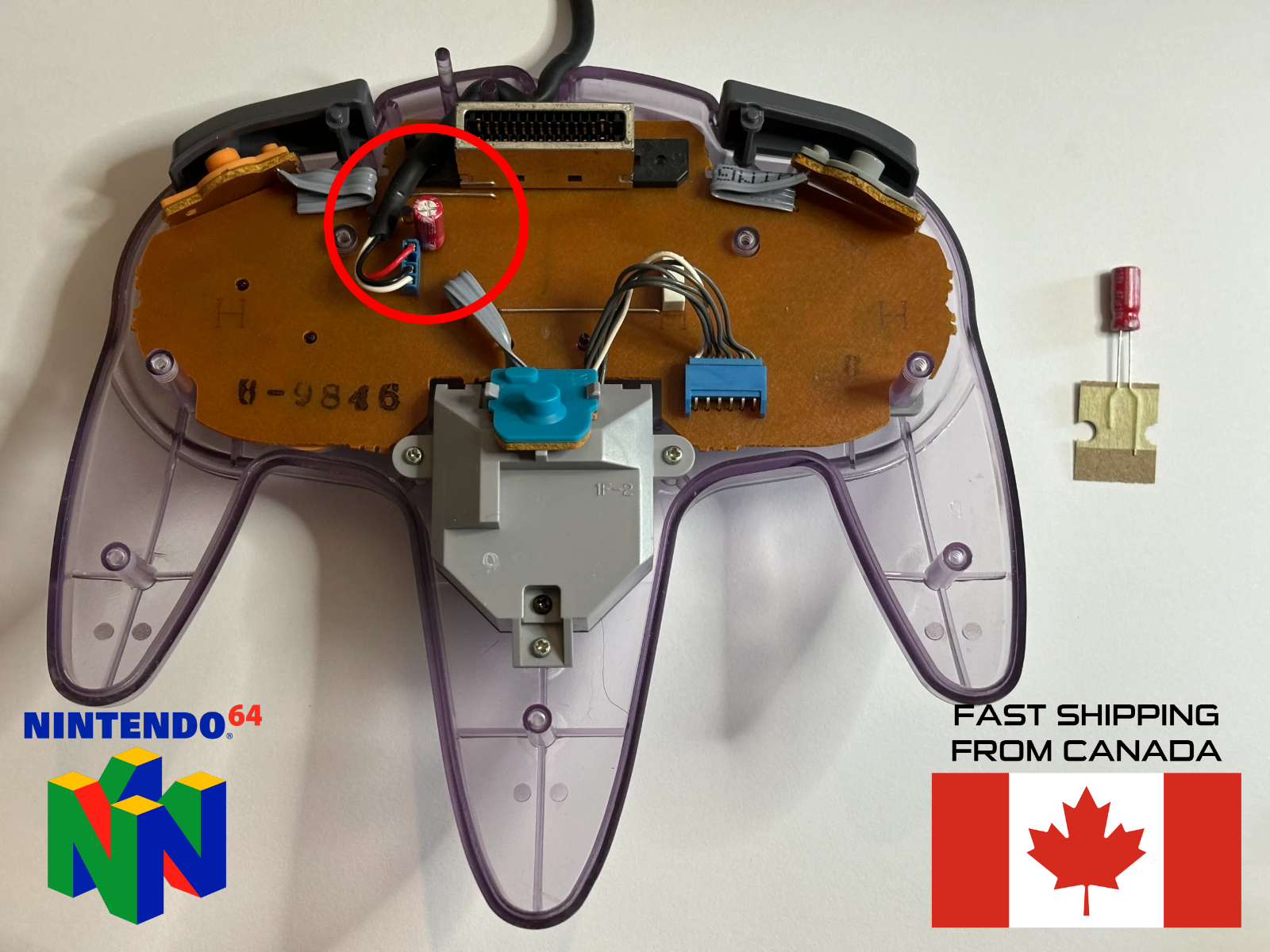 Nintendo 64 Controller Quality Replacement Capacitor Nintendo 64 Controller Quality Replacement Capacitor